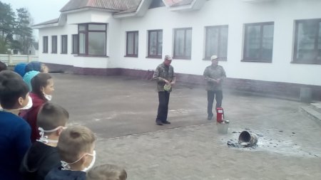 проведено навчання щодо дій на випадок пожежі